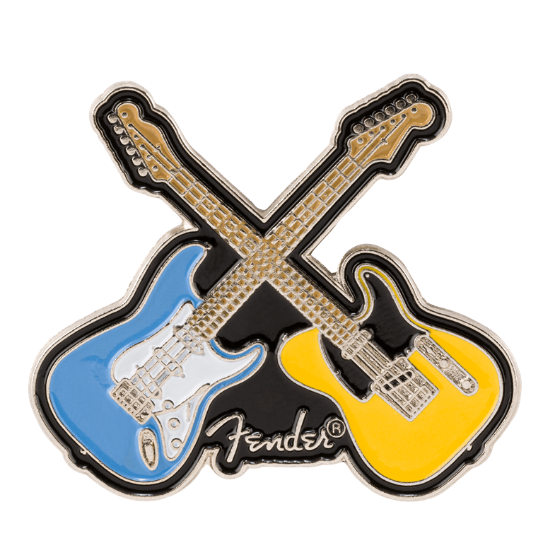 Fender™ Crossed Guitars Enamel Pin