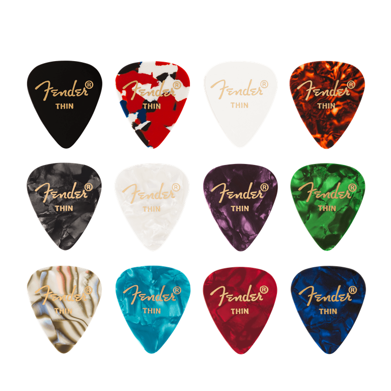 Celluloid Medley Picks, 351 Shape - 12 Pack