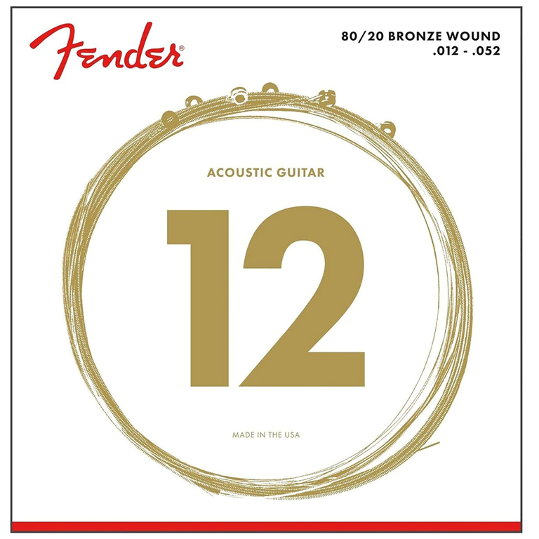 Fender 70L 80/20 Bronze 12-52 Acoustic Guitar Strings