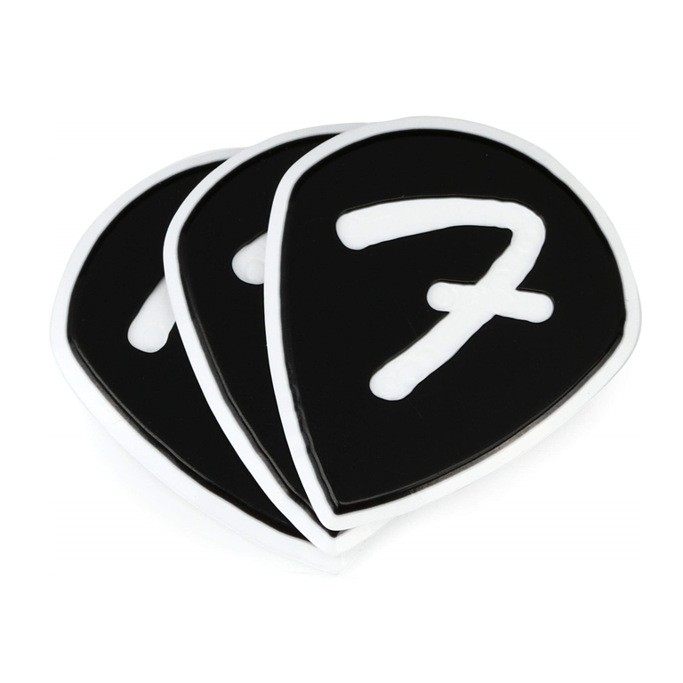Fender F Grip Picks BLK, 551 Shape - 3 Pack