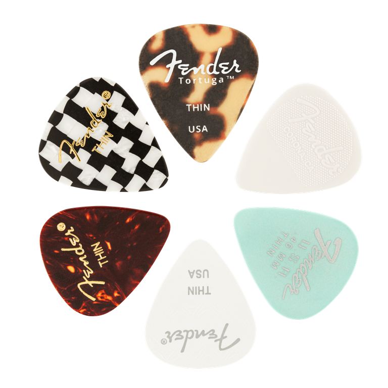 Fender Material Medley Picks, 351 Shape - 6 Pack