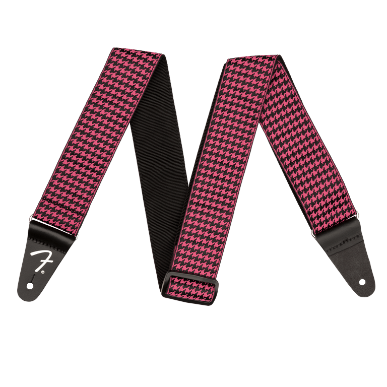 Houndstooth Jacquard Straps Pink