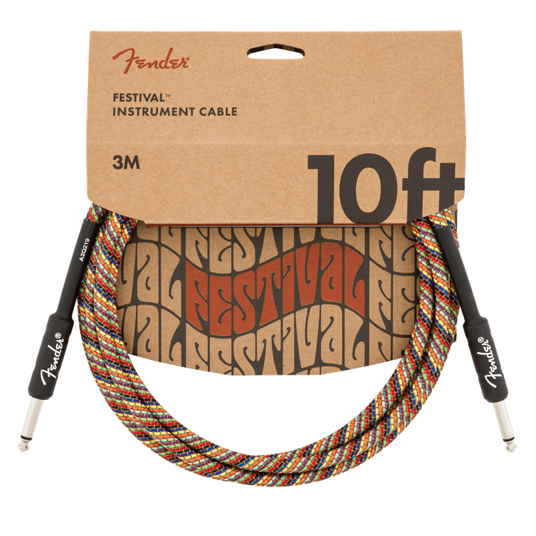Fender Festival Instrument Cable, Rainbow