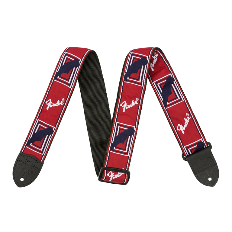 Fender WeighLess Guitar Strap - Red/White/Blue