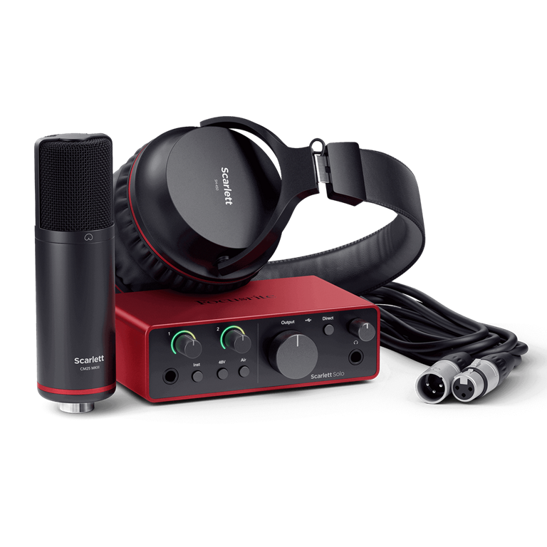 Focusrite Scarlett Solo Studio 4th Gen Recording Bundle